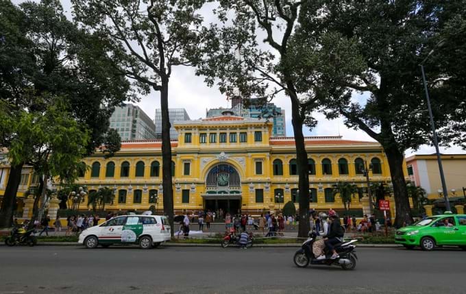 French architecture in Saigon post office today
